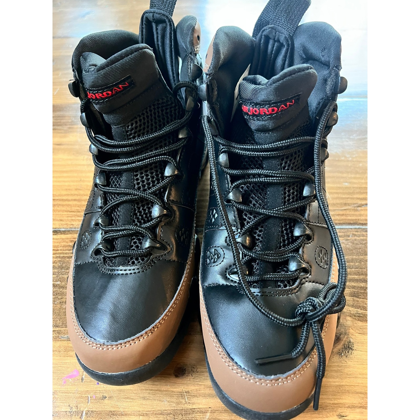 Air Jordan 9 Retro Boot Nrg Olive Black Red Ar4491-001 Mens 7 High Top Sneaker